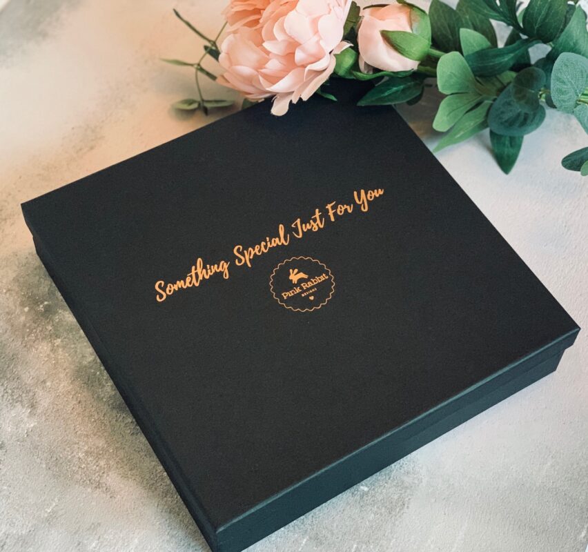 Rose Gold Foil Luxury Gift Box For Box Frames