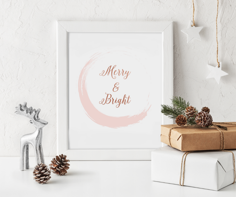 Merry & Bright A5 Print