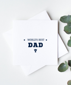 world's best dad card