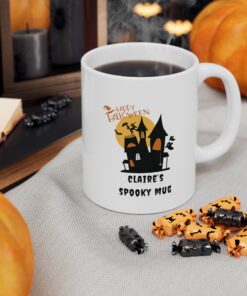 haunted house personalised mug